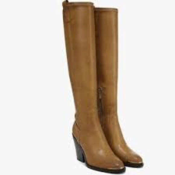 New Franco Sarto Knee High Faux Leather Boots Sz 7M - Picture 2 of 11